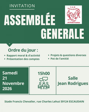 ASSEMBLEE GENERALE COME