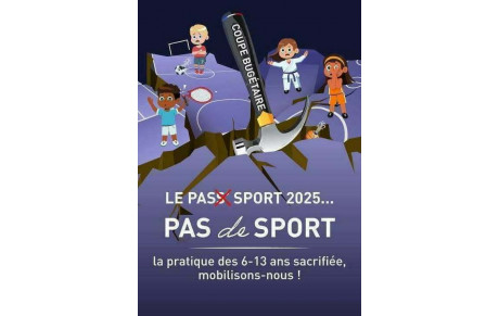 Pour 2025-2026, le Ministère des Sports reconduit Pass'Sport mais à partir de 14 ans.
